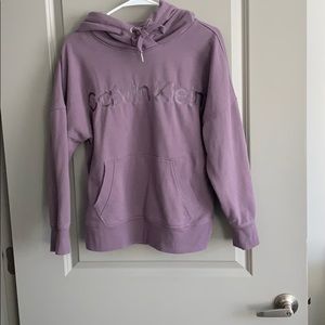 Calvin Klein purple hoodie